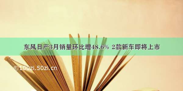 东风日产3月销量环比增48.6% 2款新车即将上市