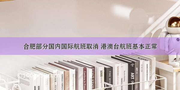 合肥部分国内国际航班取消 港澳台航班基本正常