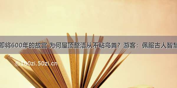 即将600年的故宫 为何屋顶整洁从不粘鸟粪？游客：佩服古人智慧