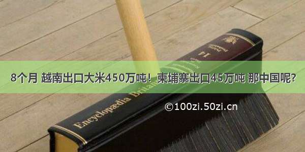 8个月 越南出口大米450万吨！柬埔寨出口45万吨 那中国呢？