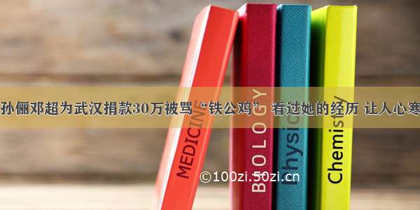 孙俪邓超为武汉捐款30万被骂“铁公鸡” 看过她的经历 让人心寒