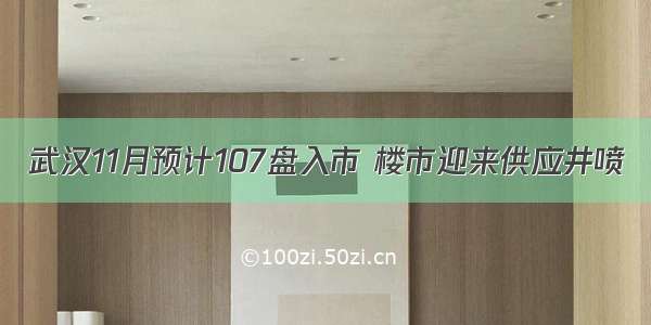 武汉11月预计107盘入市 楼市迎来供应井喷