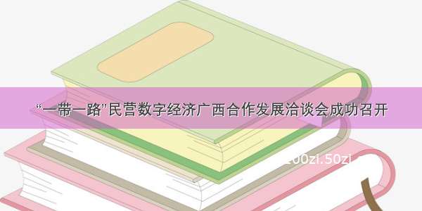 “一带一路”民营数字经济广西合作发展洽谈会成功召开