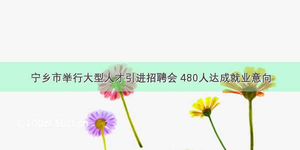 宁乡市举行大型人才引进招聘会 480人达成就业意向