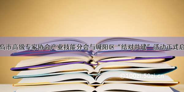 青岛市高级专家协会产业技能分会与城阳区“结对共建”活动正式启动