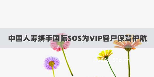 中国人寿携手国际SOS为VIP客户保驾护航