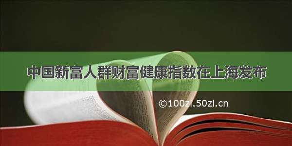 中国新富人群财富健康指数在上海发布