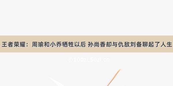 王者荣耀：周瑜和小乔牺牲以后 孙尚香却与仇敌刘备聊起了人生