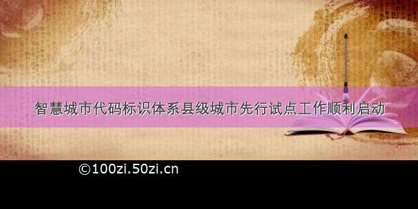 智慧城市代码标识体系县级城市先行试点工作顺利启动