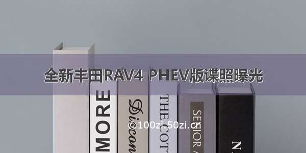 全新丰田RAV4 PHEV版谍照曝光
