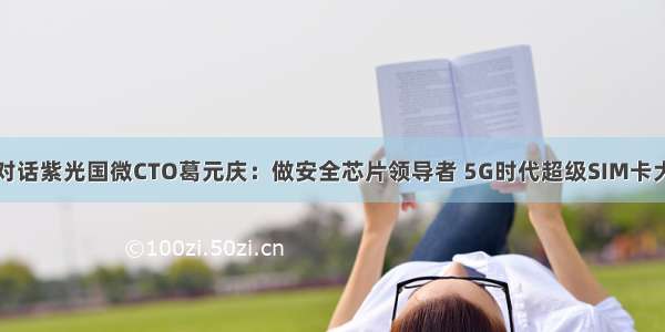 金融界对话紫光国微CTO葛元庆：做安全芯片领导者 5G时代超级SIM卡大有可为