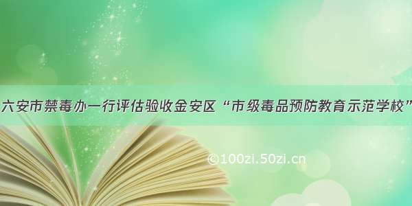 六安市禁毒办一行评估验收金安区“市级毒品预防教育示范学校”