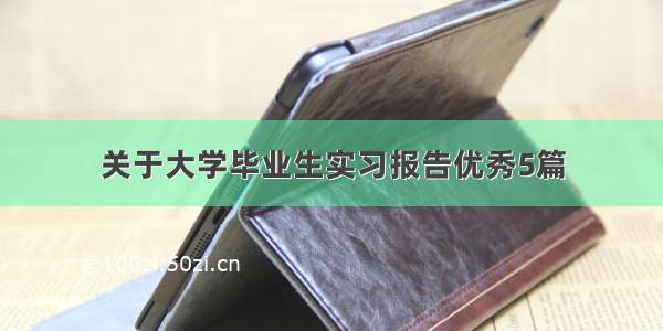 关于大学毕业生实习报告优秀5篇