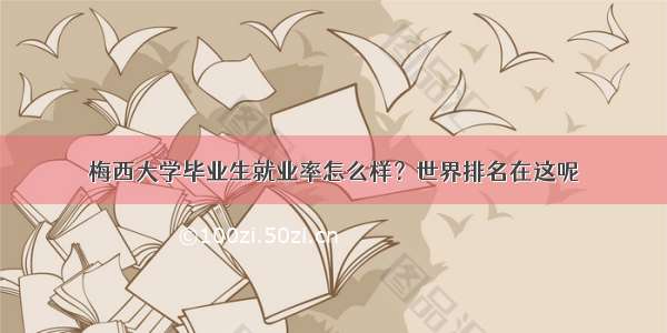 梅西大学毕业生就业率怎么样？世界排名在这呢