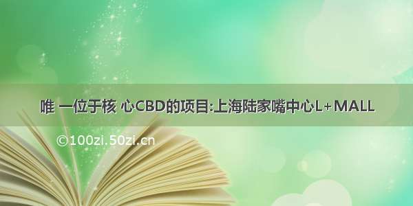 唯 一位于核 心CBD的项目:上海陆家嘴中心L+MALL