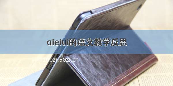 aieiui的语文教学反思