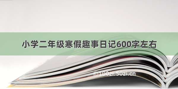 小学二年级寒假趣事日记600字左右