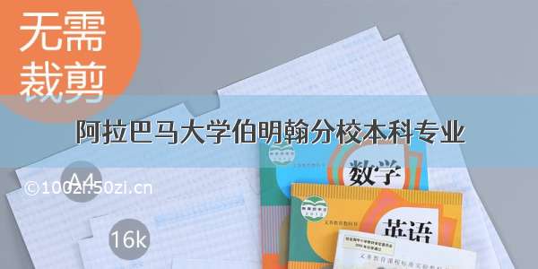 阿拉巴马大学伯明翰分校本科专业