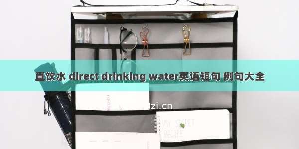 直饮水 direct drinking water英语短句 例句大全