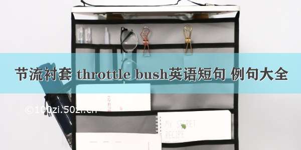 节流衬套 throttle bush英语短句 例句大全