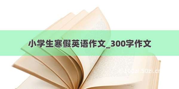 小学生寒假英语作文_300字作文