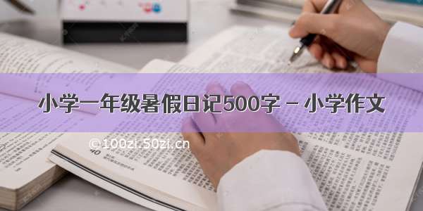 小学一年级暑假日记500字 - 小学作文