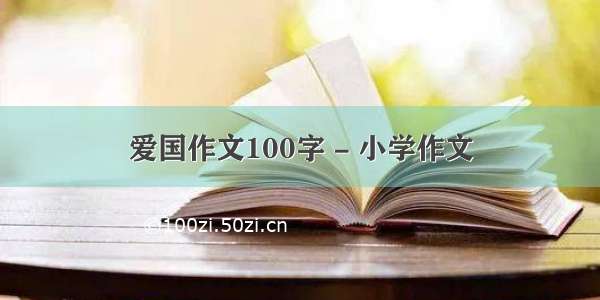 爱国作文100字 - 小学作文