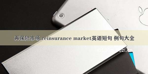 再保险市场 reinsurance market英语短句 例句大全