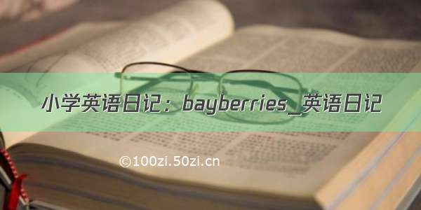 小学英语日记：bayberries_英语日记