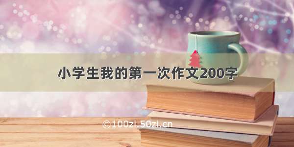 小学生我的第一次作文200字