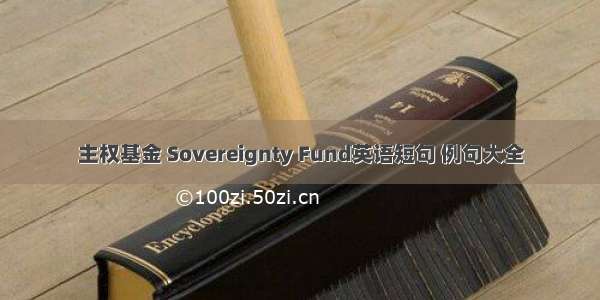 主权基金 Sovereignty Fund英语短句 例句大全