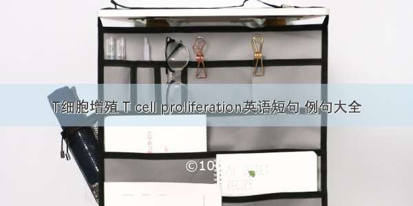 T细胞增殖 T cell proliferation英语短句 例句大全