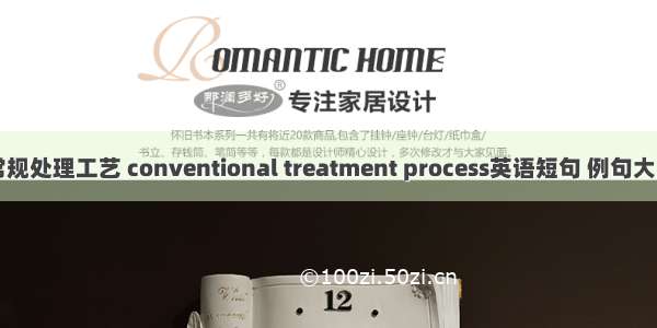 常规处理工艺 conventional treatment process英语短句 例句大全