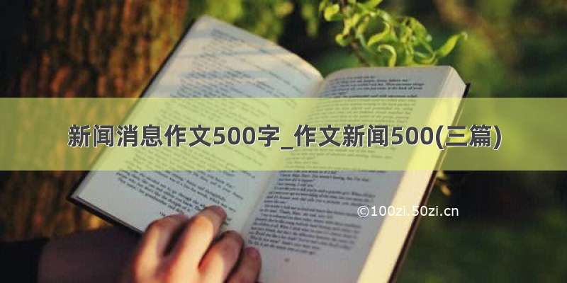 新闻消息作文500字_作文新闻500(三篇)