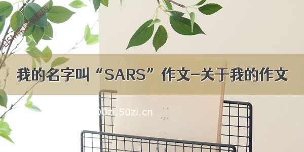 我的名字叫“SARS”作文-关于我的作文