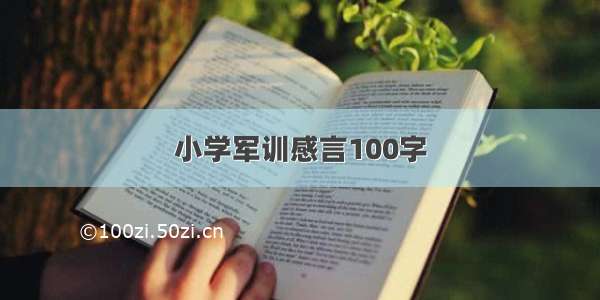 小学军训感言100字