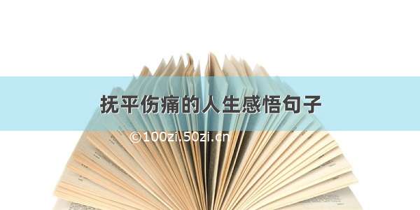 抚平伤痛的人生感悟句子