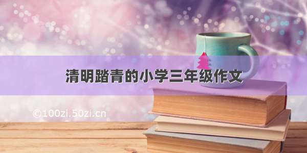 清明踏青的小学三年级作文