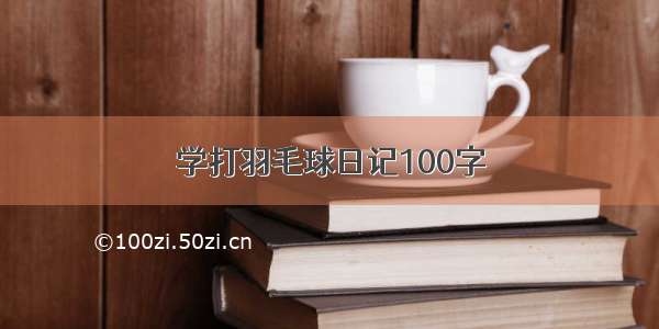 学打羽毛球日记100字