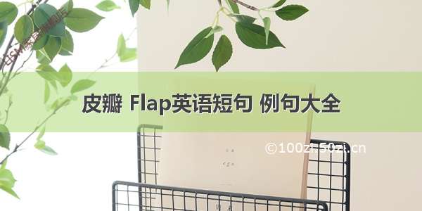 皮瓣 Flap英语短句 例句大全