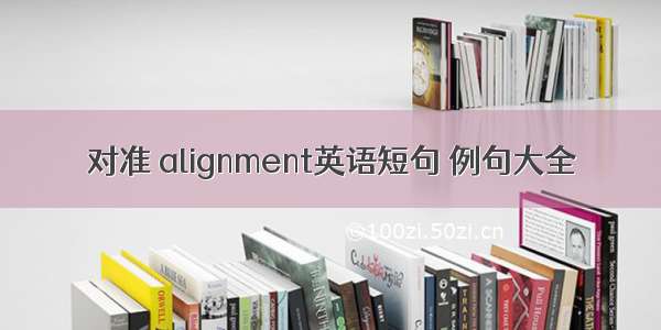 对准 alignment英语短句 例句大全