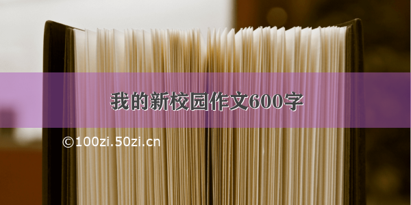 我的新校园作文600字