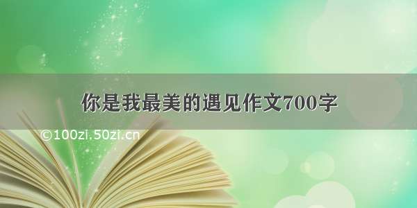 你是我最美的遇见作文700字