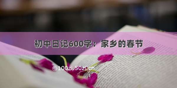 初中日记600字：家乡的春节