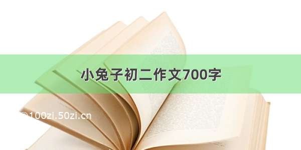 小兔子初二作文700字