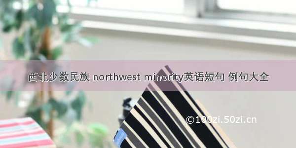 西北少数民族 northwest minority英语短句 例句大全