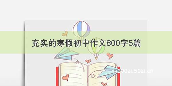 充实的寒假初中作文800字5篇