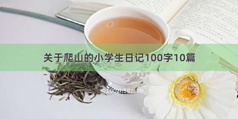 关于爬山的小学生日记100字10篇