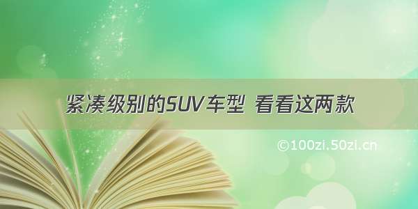 紧凑级别的SUV车型 看看这两款