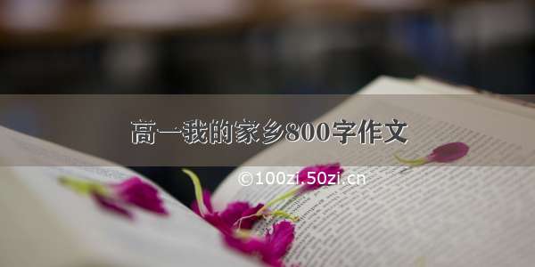 高一我的家乡800字作文